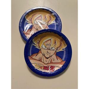 Vintage Y2K Dragonball Z 7” Dessert Party Paper Plates Design Wear Set 16 Total